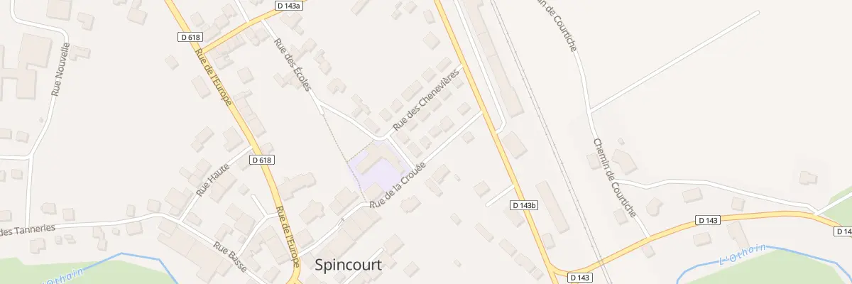 Plan du 1 Rue de la Crouee à Spincourt