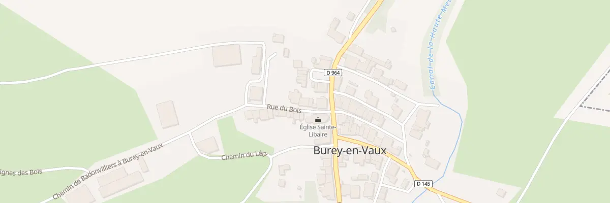 Plan du 6 Rue du Bois à Burey-en-Vaux