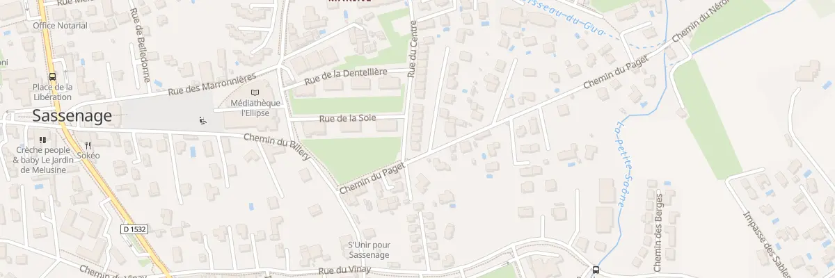 Plan du 4 Rue du Centre à Sassenage