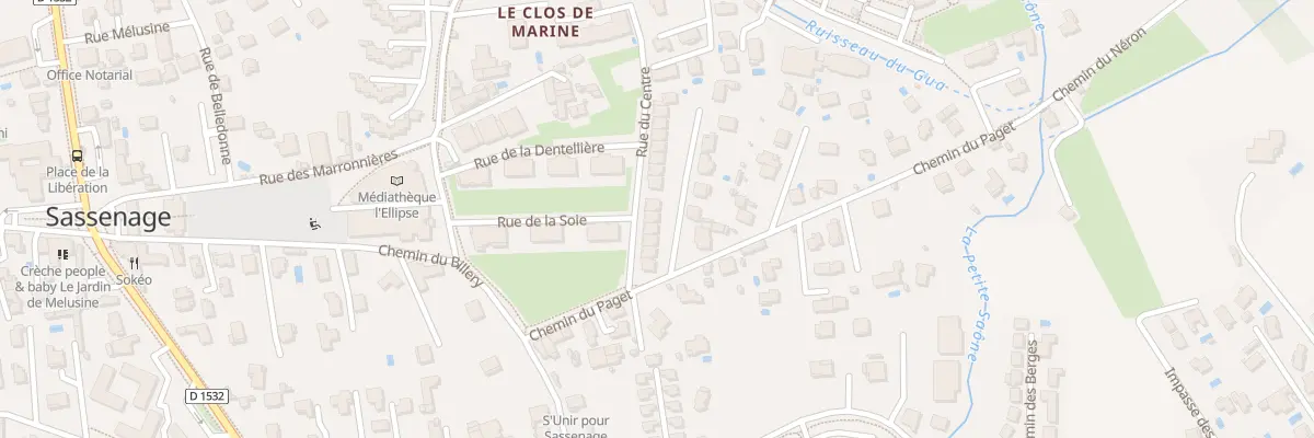 Plan du 10 Rue du Centre à Sassenage