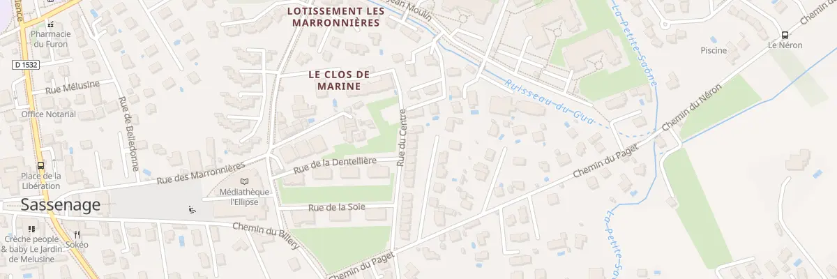 Plan du 26 Rue du Centre à Sassenage