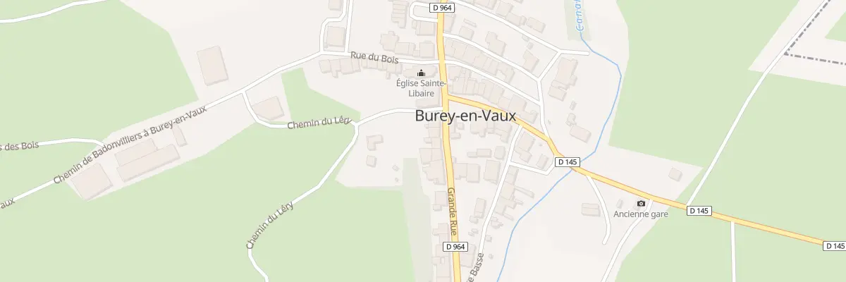 Plan du 16 Rue Grande Rue à Burey-en-Vaux