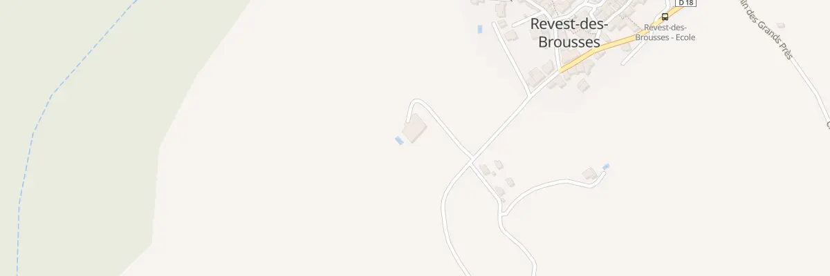 Plan du 5051 La Fouent à Revest-des-Brousses