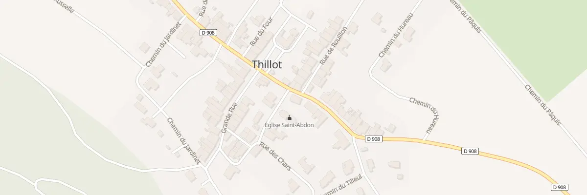 Plan du 11B Rte des Côtes à Thillot
