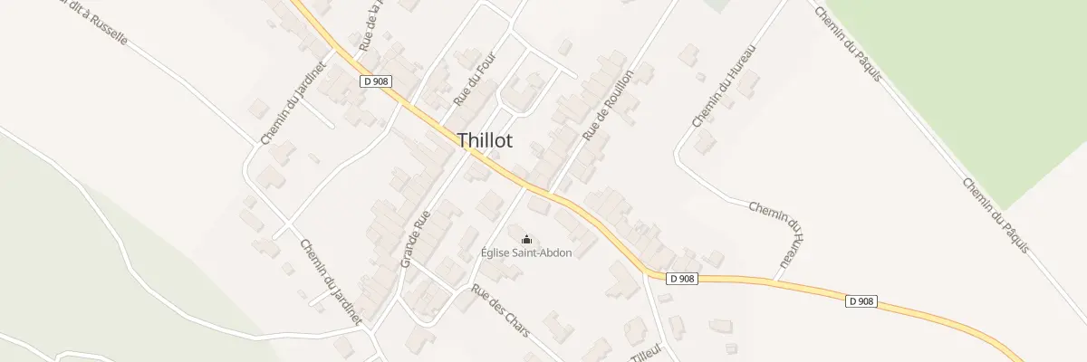Plan du 1 Rue de Rouillon à Thillot