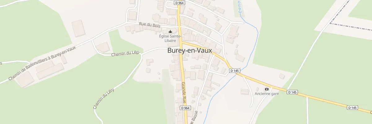 Plan du 9 Rue Grande Rue à Burey-en-Vaux