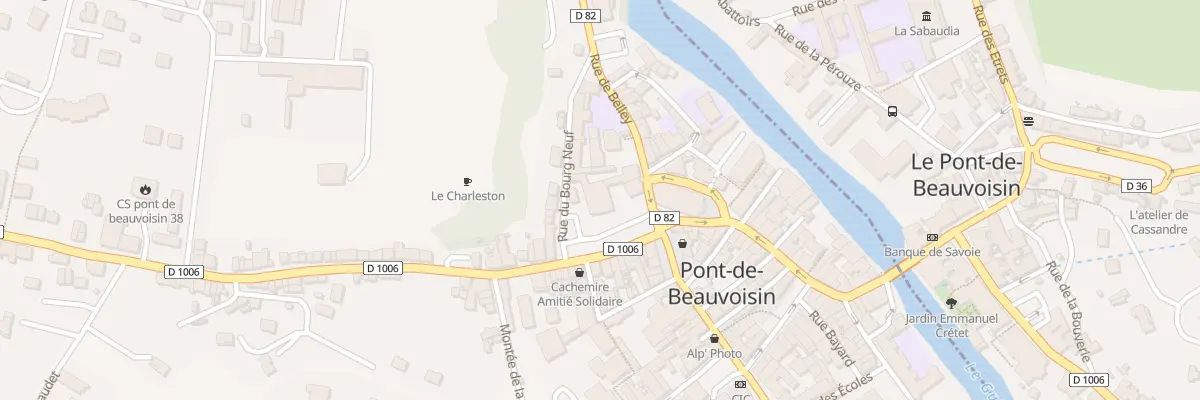 Plan du 4 Rue du Bourg Neuf au Pont-de-Beauvoisin