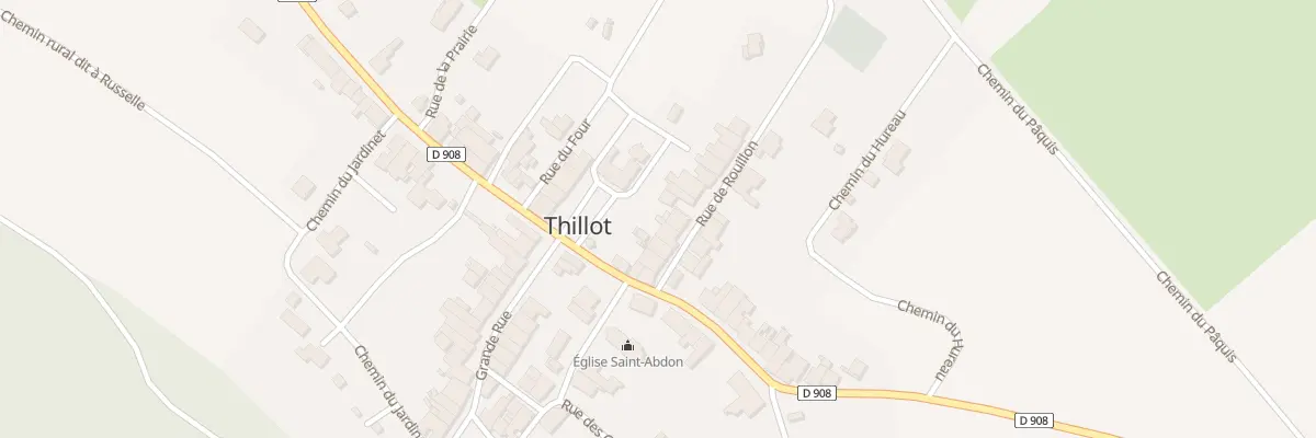 Plan du 7 Rue de Rouillon à Thillot