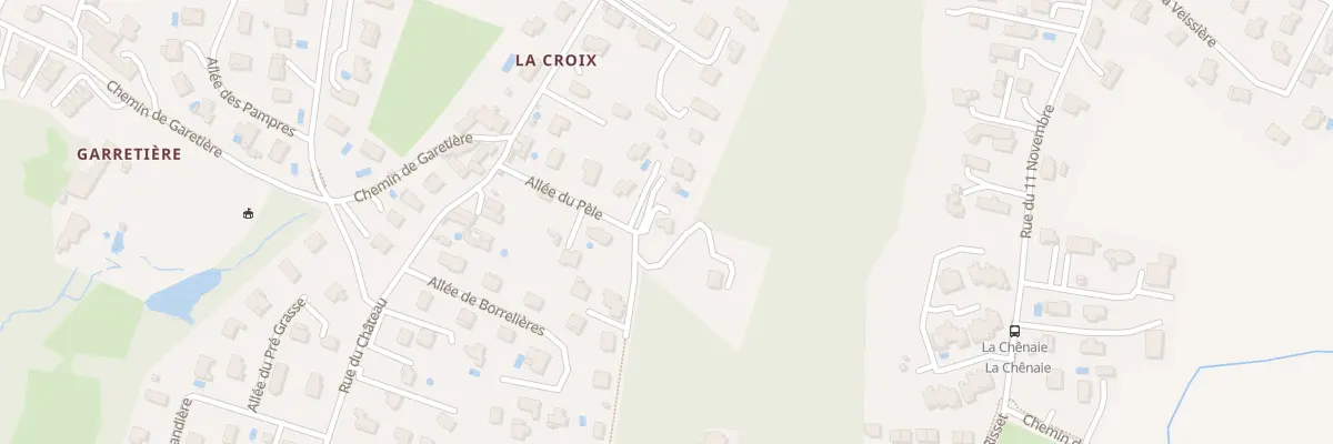 Plan du 8 All du Pèle à Claix