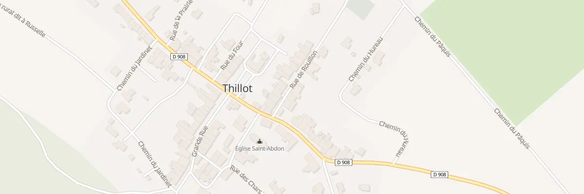 Plan du 2 Rue de Rouillon à Thillot