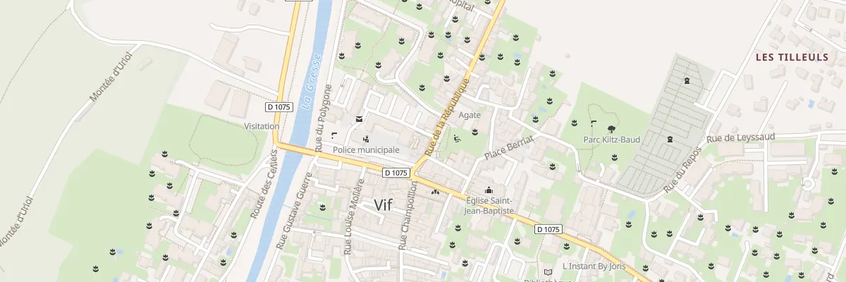 Plan du 1 Rue de la République à Vif