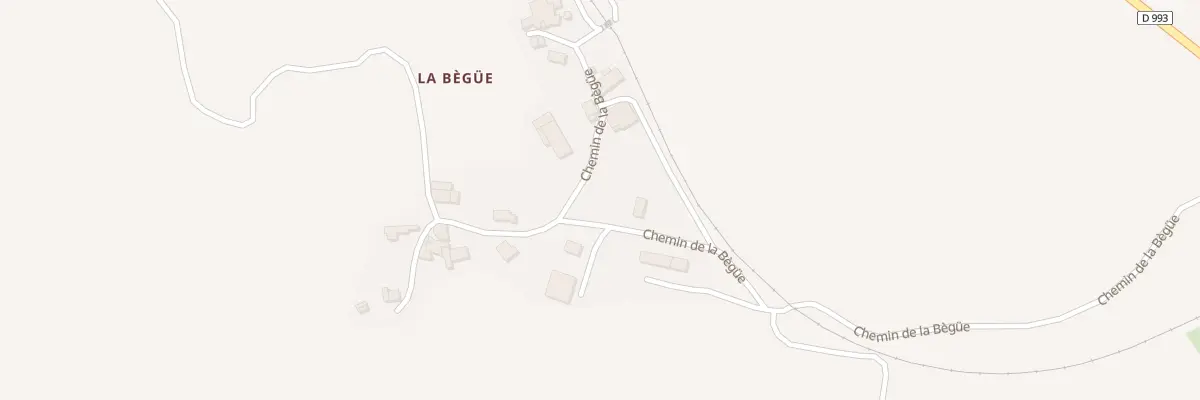 Plan du 5225 La Begue à La Beaume
