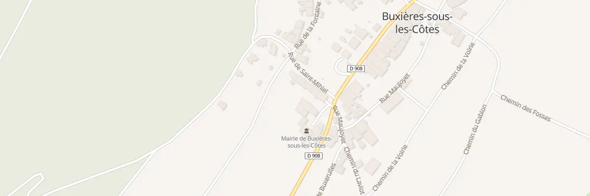 Plan du 9 Rue Grande Rue à Buxières-sous-les-Côtes