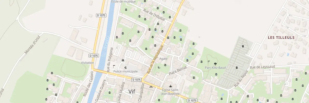 Plan du 13 Rue de la République à Vif