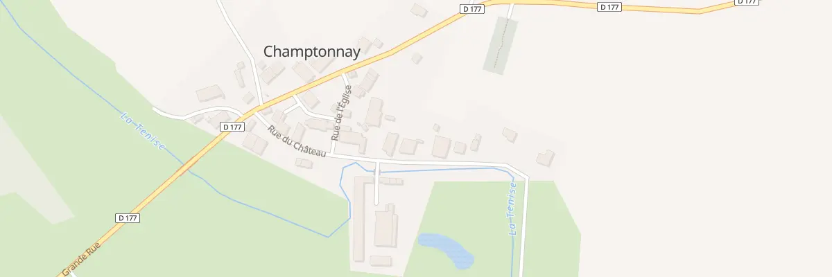 Plan du 7 Rue du Château à Champtonnay