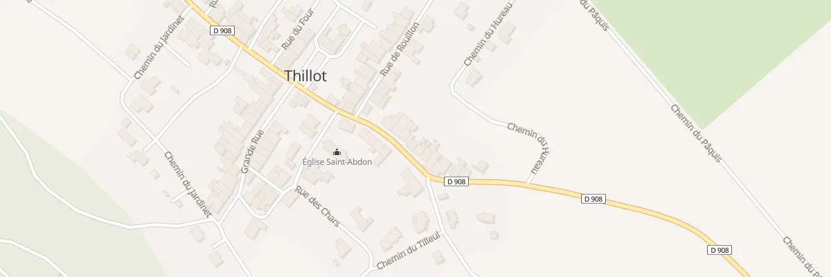 Plan du 14 Rte des Côtes à Thillot