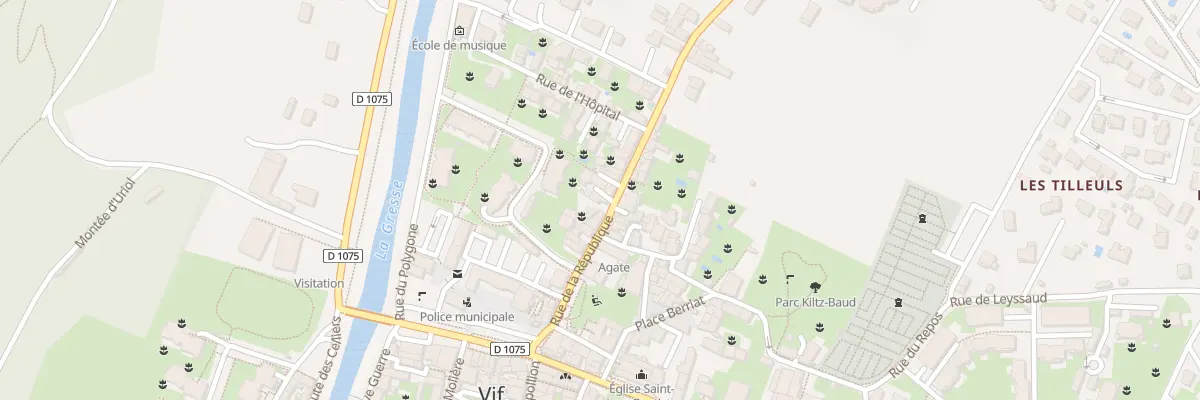 Plan du 19 Rue de la République à Vif