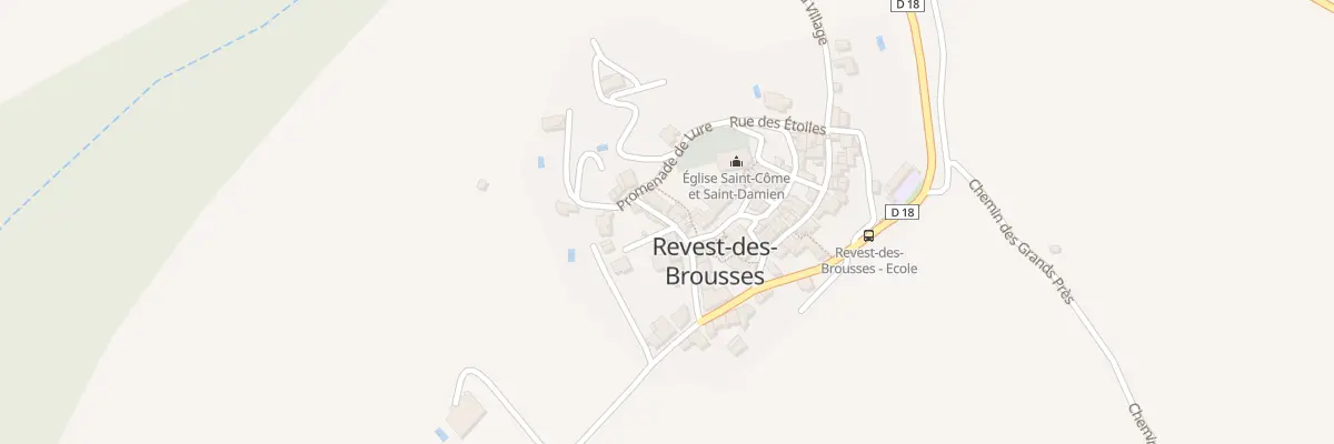 Plan du 5055 Le Village à Revest-des-Brousses