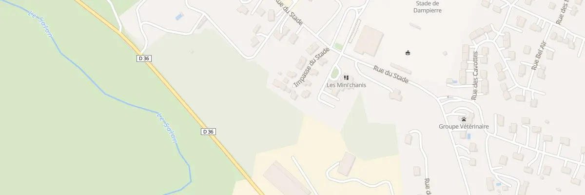 Plan du 5009 Rue du Stade à Dampierre-sur-Salon