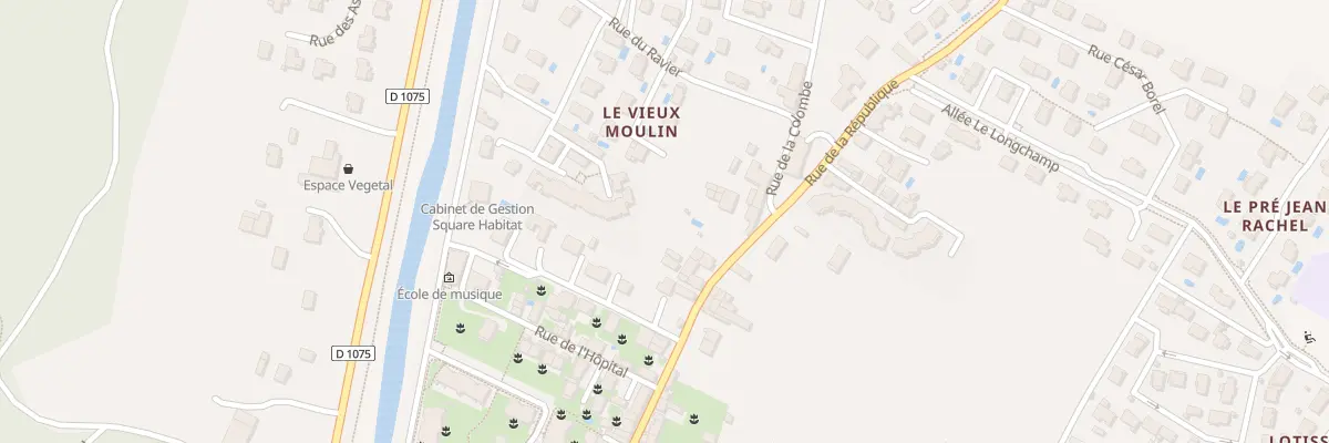 Plan du 9999 Rue de la République à Vif