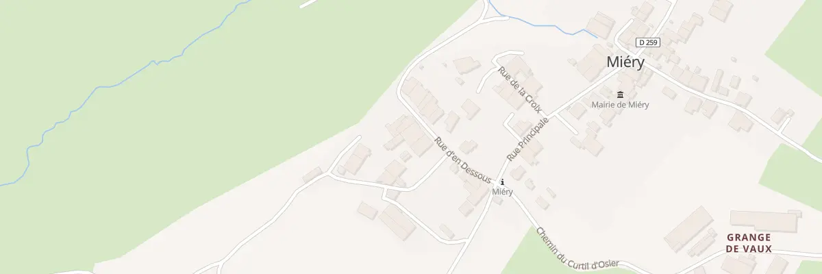 Plan du 7 Rue d’En Dessous à Miéry