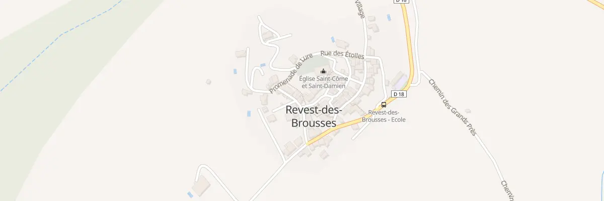 Plan du 5061 Le Village à Revest-des-Brousses