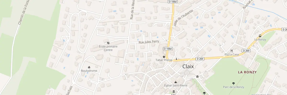 Plan du 8 Rue Jules Ferry à Claix