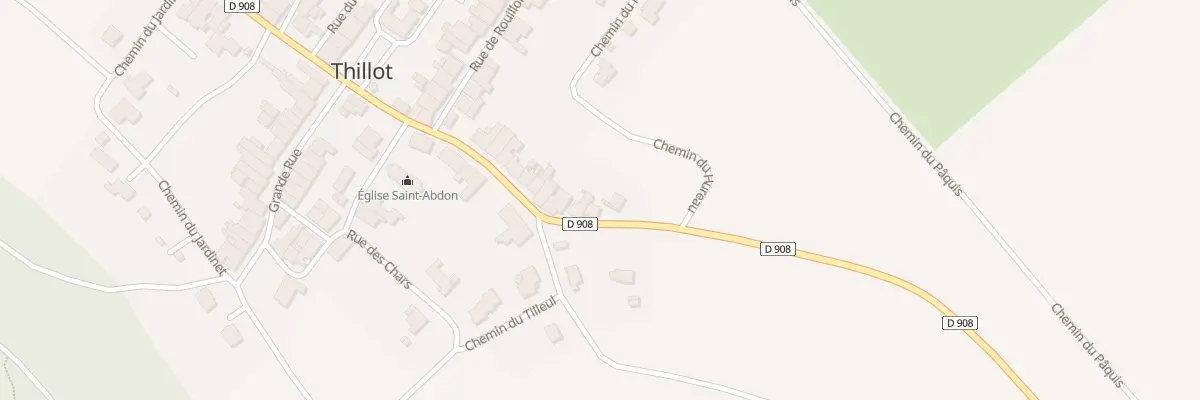 Plan du 2 Rte des Côtes à Thillot