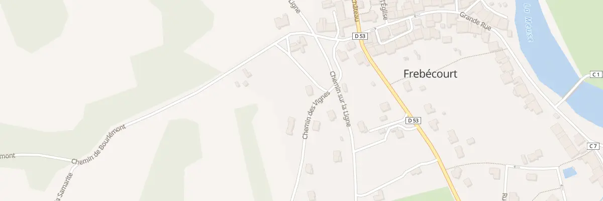 Plan du 5 Che de Bourlemont à Frebécourt