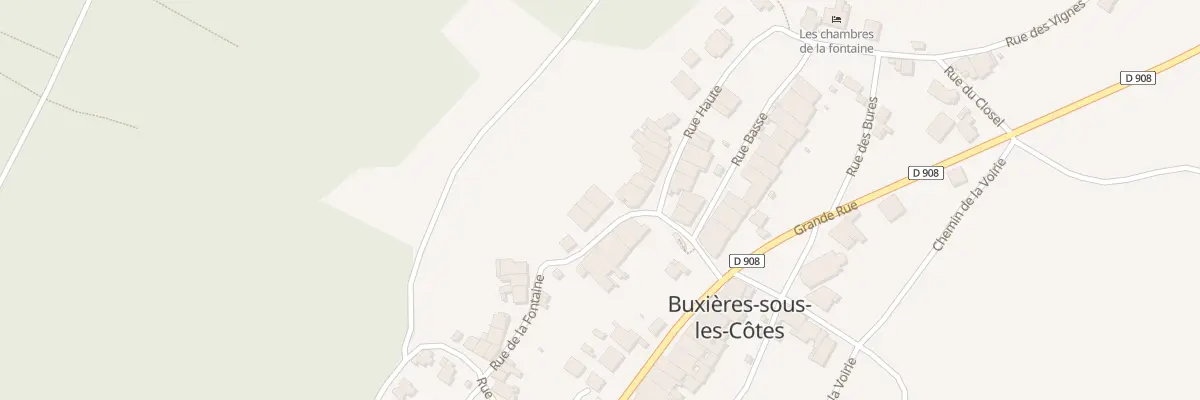 Plan du 8 Rue de la Fontaine à Buxières-sous-les-Côtes