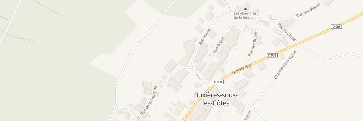 Plan du 6 Rue de la Fontaine à Buxières-sous-les-Côtes