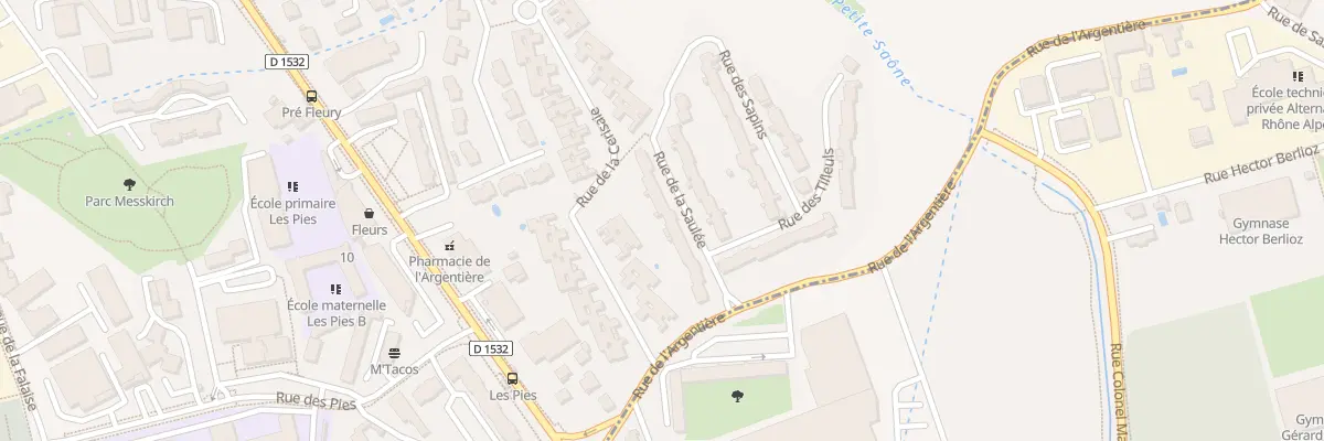 Plan du 34 Rue des Tilleuls à Sassenage