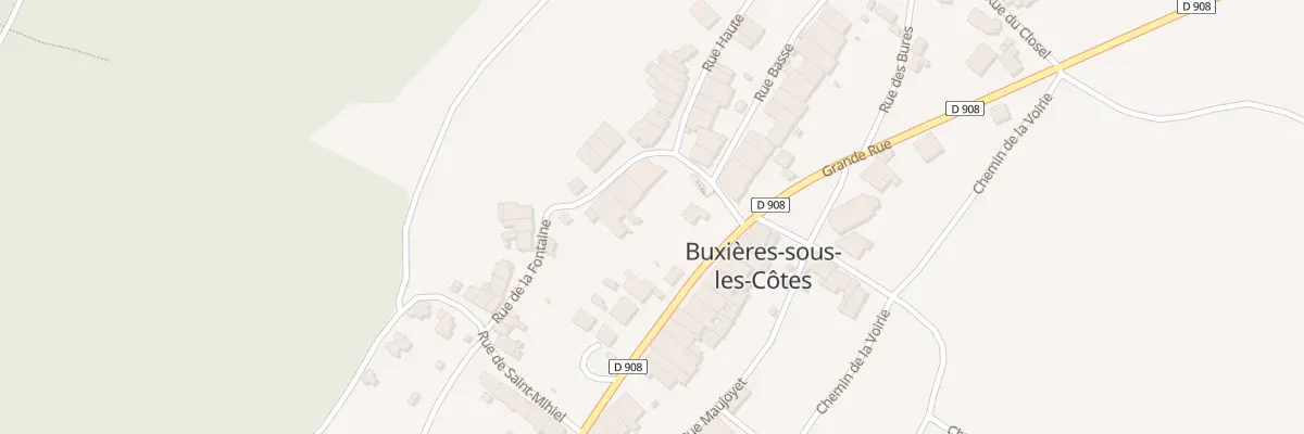 Plan du 3 Rue de la Fontaine à Buxières-sous-les-Côtes