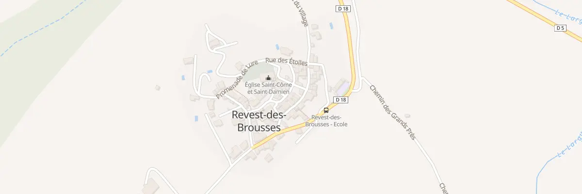 Plan du 5073 Le Village à Revest-des-Brousses