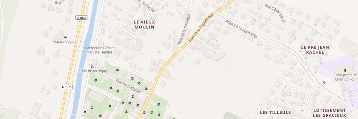 Plan du 30 Rue de la République à Vif