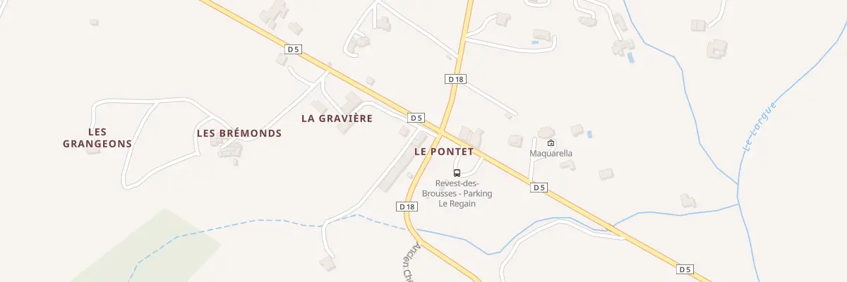 Plan du 5045B Les Bremonds à Revest-des-Brousses