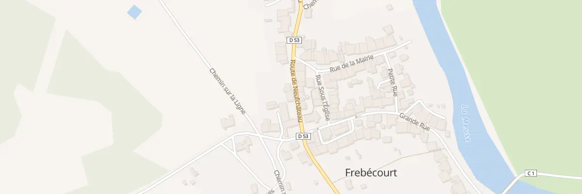 Plan du 11 Rte de Neufchateau à Frebécourt