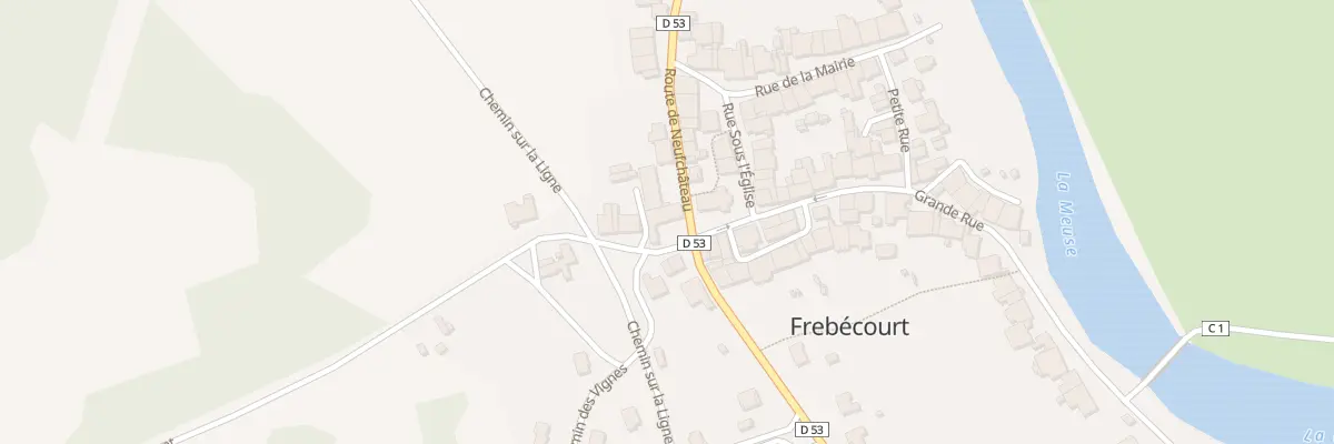 Plan du 1 Rue de l’Ancienne Halte à Frebécourt