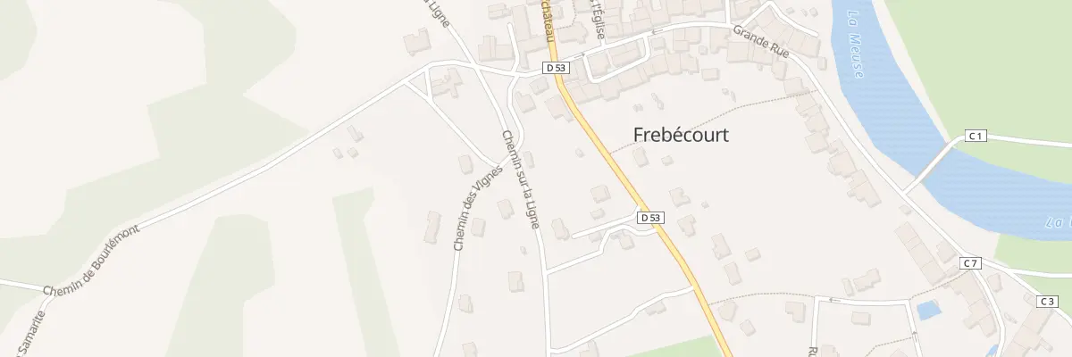 Plan du 1 Sur la Ligne à Frebécourt