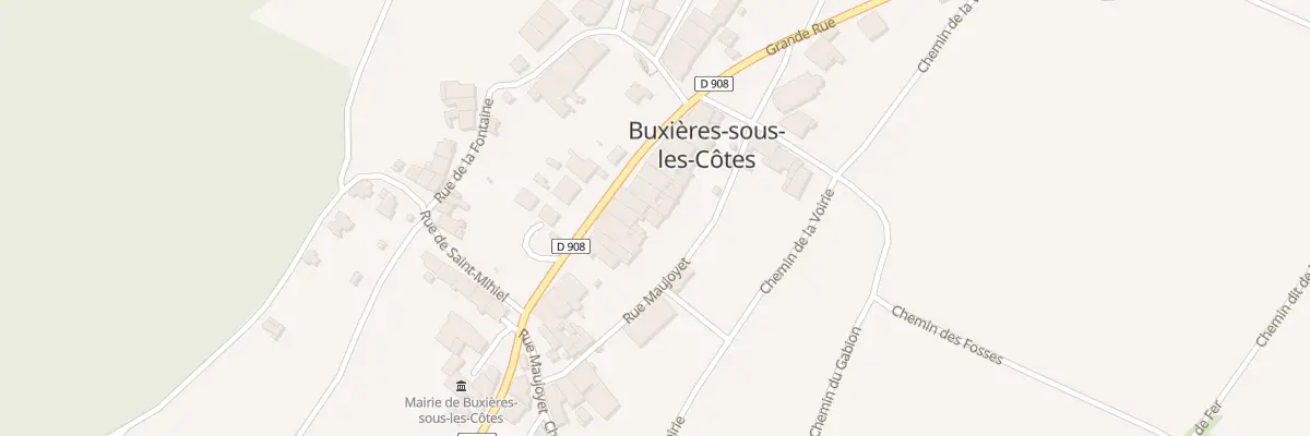 Plan du 18 Rue Grande Rue à Buxières-sous-les-Côtes