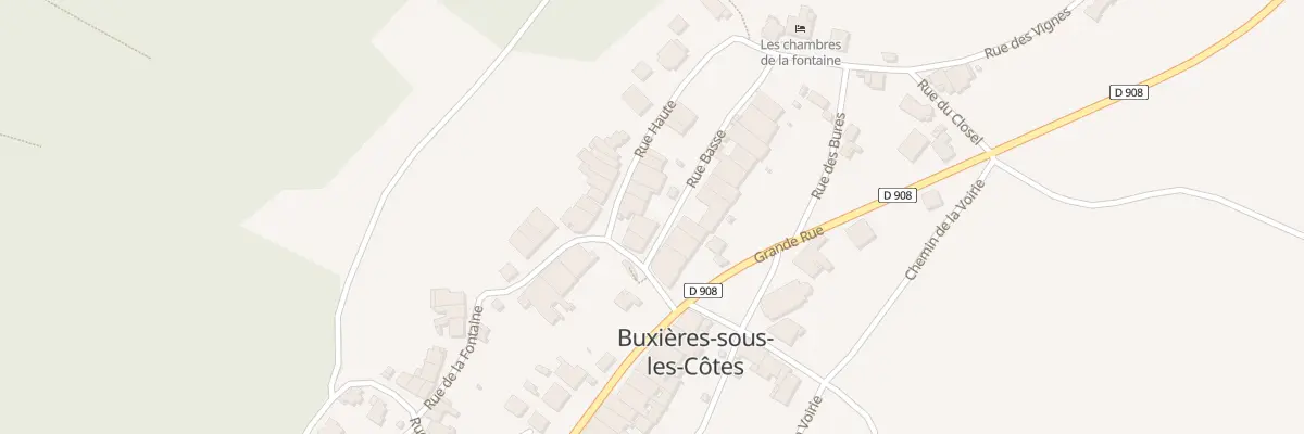 Plan du 2 Rue Haute à Buxières-sous-les-Côtes