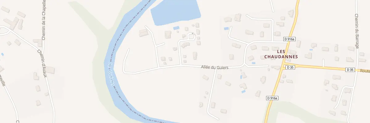 Plan du 340A All du Guiers à Belmont-Tramonet