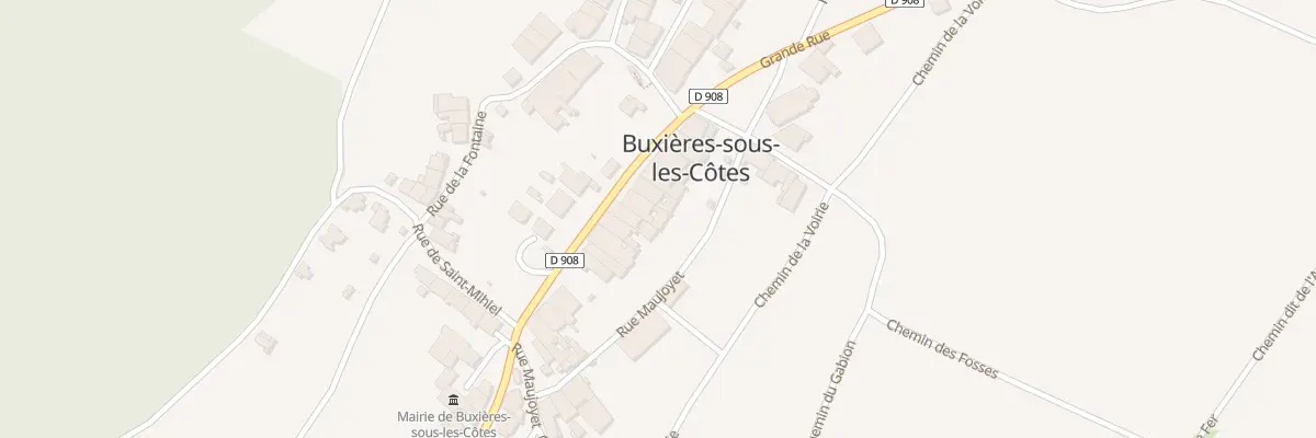 Plan du 20 Rue Grande Rue à Buxières-sous-les-Côtes