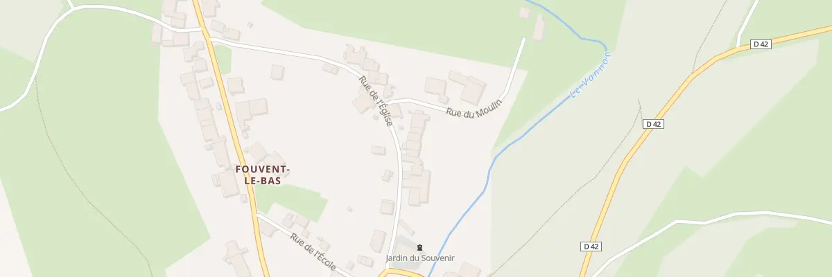 Plan du 15 Rue de l’Eglise (fouv.le Bas) à Fouvent-Saint-Andoche