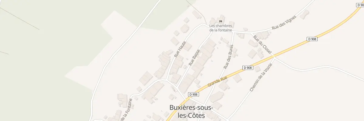 Plan du 10 Rue Haute à Buxières-sous-les-Côtes