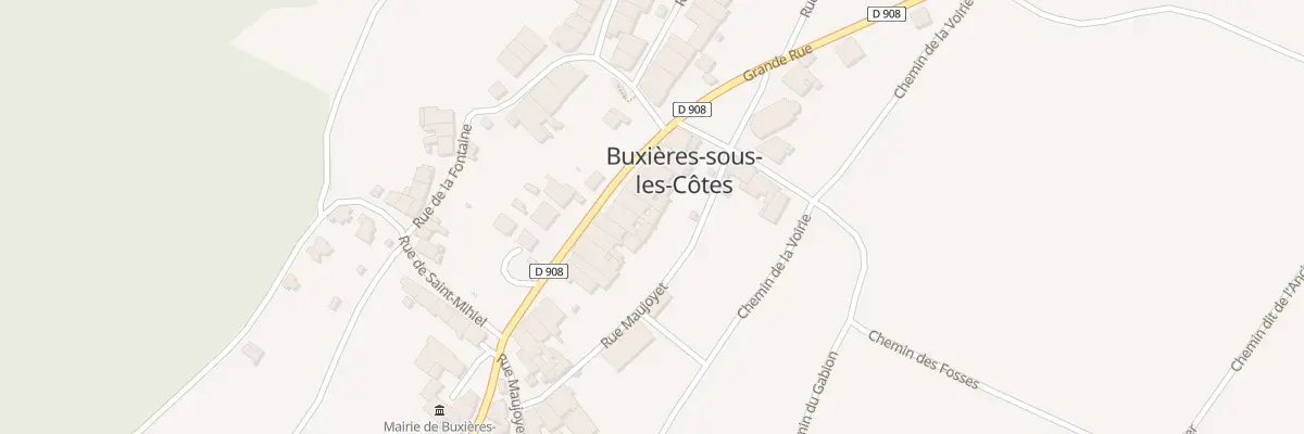 Plan du 22 Rue Grande Rue à Buxières-sous-les-Côtes