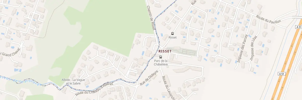 Plan du 5 Che de Risset à Claix