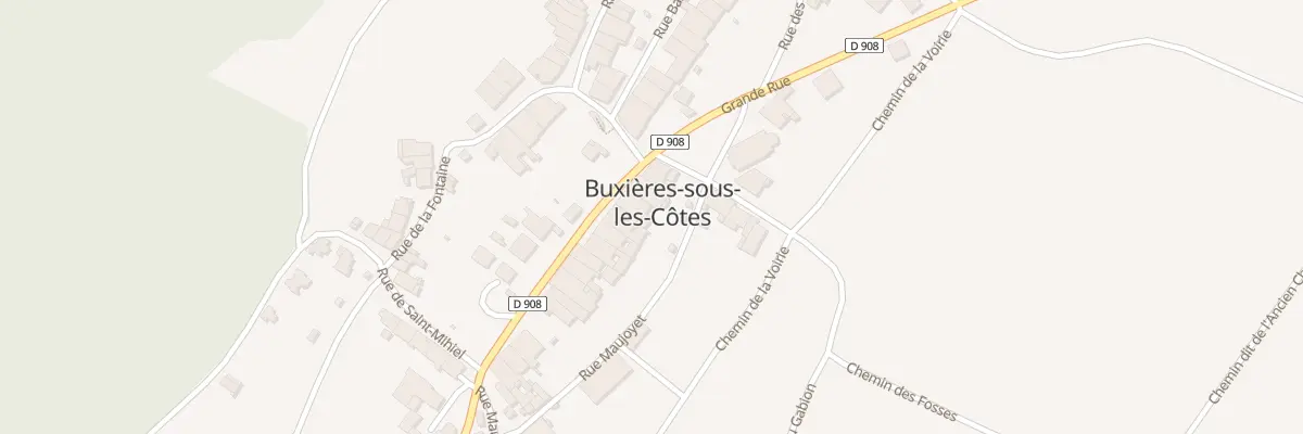 Plan du 26 Rue Grande Rue à Buxières-sous-les-Côtes