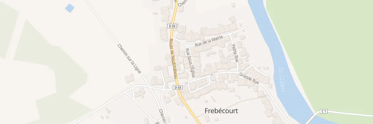 Plan du 2 Rue sous l’Eglise à Frebécourt