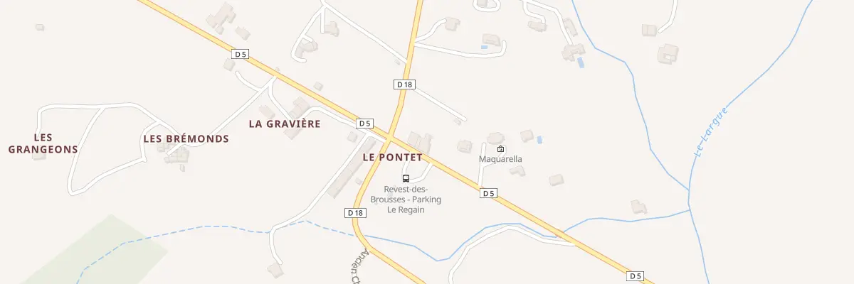 Plan du 5018 Lauriasse à Revest-des-Brousses